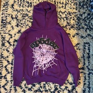 Purple Spider Graphic Hoodie